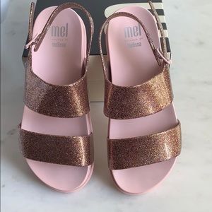Mel by Melissa cosmic pink sandals